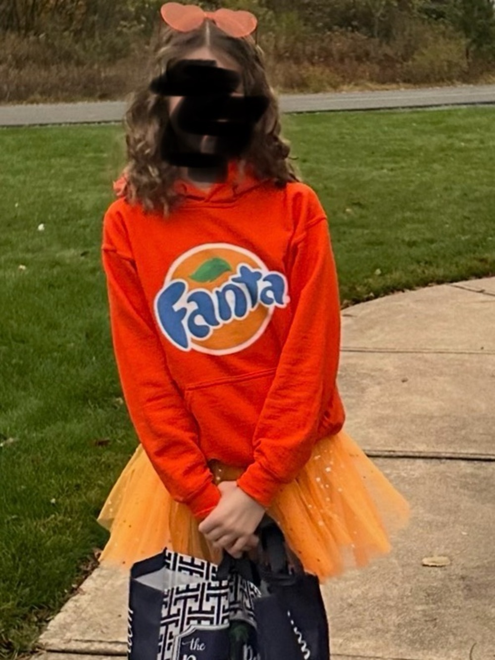 Kids Fanta Soda Costume, size medium